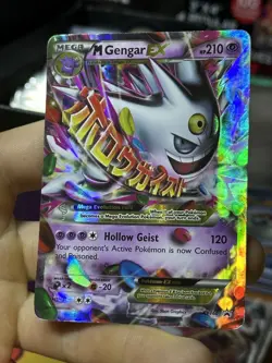 #2 M Gengar EX XY166 Black Star Promo 2016 SHINY Holo Rare Pokemon Card TCG - Image 4