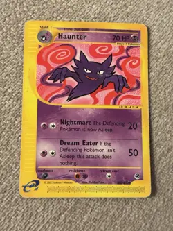 Pokemon TCG Expedition Base Set Haunter Card 80/165 Regular - Image 1