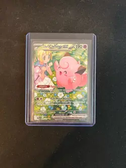 Pokemon TCG Lillie's Clefairy EX Journey Together Sir Card 184/159 NM Condition - Image 1