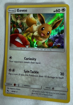 Eevee - 2 Rare Pokemon Cards - 2019 48/68 (Excellent), 2022 SWSH190 (Bent) - Image 3