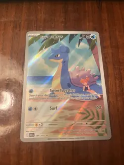 Pokemon Destined Rivals Misty’s Lapras Full Art Card Illustration Rare 194/182 - Image 1