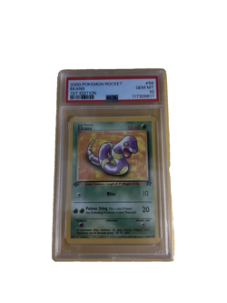 Pokemon Team Rocket Ekans 1st Edition PSA 10 56/82 Regular Card 2000 - Image 1