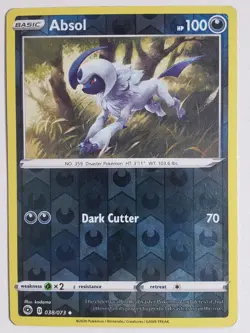 REVERSE Absol 038/073 PL - Champions Path Pokemon Card - kodama Art - Image 1