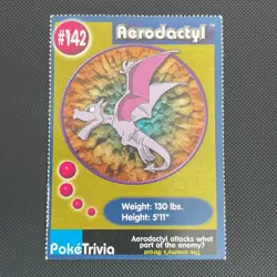Vintage Pokemon Promo Movie Card #142 Aerodactyl / Mewtwo Strikes Back 10 - Image 1