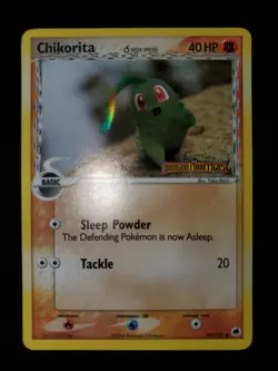 Chikorita 44/101 Reverse Holo Stamp Pokemon TCG Card EX Dragon Frontiers NM - Image 3