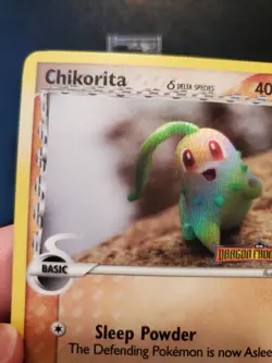 Chikorita 44/101 Reverse Holo Stamp Pokemon TCG Card EX Dragon Frontiers NM - Image 4