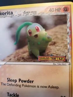 Chikorita 44/101 Reverse Holo Stamp Pokemon TCG Card EX Dragon Frontiers NM - Image 5