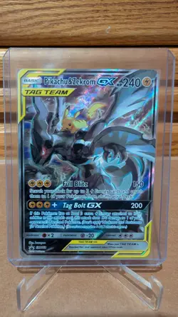 Pokemon TCG: Pikachu & Zekrom GX - Black Star Promo Card (SM168) - NM - Image 1