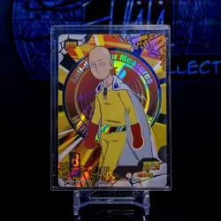 Saitama Card Kayou Premium Holo Foil Official One Punch Man OPM01-SSR-001/012 - Image 1