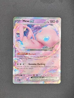 Pokemon TCG Mew EX 151/165 Double Rare 151 Scarlet & Violet Holo Card SV - Image 1