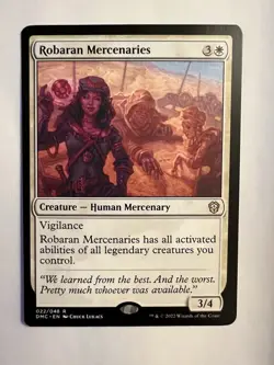 MTG Robaran Mercenaries 22/048 Dominaria United Commander Magic The Gathering NM - Image 1
