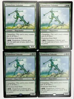 MTG 4X Chameleon Colossus X4 Archenemy & Commander 2015 Magic - LP - Image 1