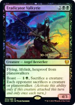 MTG Eradicator Valkyrie - Foil - Prerelease Promo, Prerelease & Release Promos, - Image 1
