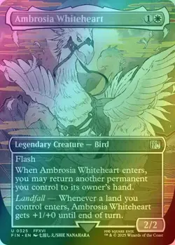 MTG - Ambrosia Whiteheart (Borderless) - FIN 325 - Foil - Image 1
