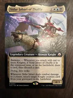 Sidar Jabari of Zhalfir : MTG *Extended Art* March of the Machine MOC #0097 / NM - Image 1