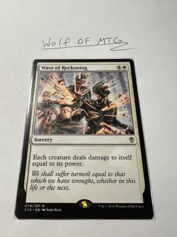 Wave of Reckoning X1 Commander 2016 Regular Magic The Gathering MTG - Image 1