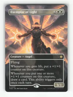 Exemplar of Light (Borderless) R Foundations 297 NM Normal Magic: The Gathering - Image 1
