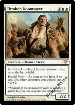 4 Thraben Doomsayer - White Dark Ascension Mtg Magic Rare - Image 1