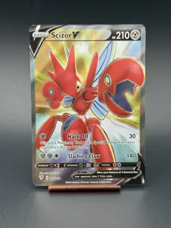 Pokemon TCG Scizor v Darkness Ablaze Holo Ultra Rare Card 183/189 - Image 1