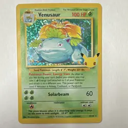 Pokemon TCG Venusaur 015/102 Celebrations Holo Rare 100 HP Solarbeam - Image 1