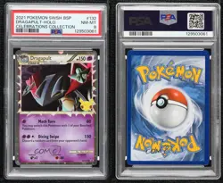 Dragapult (Celebrations Collection) Holo Pokemon Sword & Shield Black Star PSA 8 - Image 3
