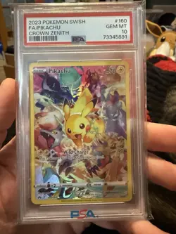 Pikachu 160/159 - Crown Zenith Secret Rare (PSA 10) - Pokemon TCG - Image 1