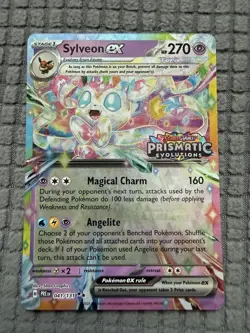 Pokemon Prismatic Evolutions Surprise Box Sylveon ex 41/131 STAMPED Promo - Image 1