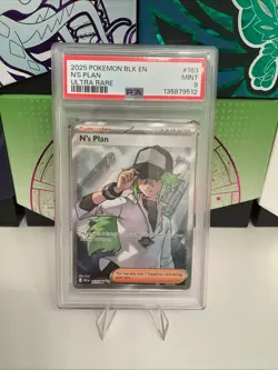 Pokemon N's Plan 163/086 Sv: Black Bolt Holo / PSA 9 - Image 1