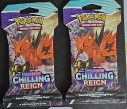 POKEMON ~ SWORD & SHIELD CHILLING REIGN ~ Lot of 2 ~ BOOOSTER PACKS - Image 1