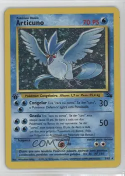 Articuno Holo Portuguese 1st Ed. Pokemon Fossil #2 1999 - Image 1