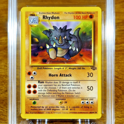 Pokemon Jungle Series Unlimited Rhydon 45/64 AGS Mint+ 9.5 Uncommon 1999 - Image 2