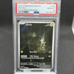 2024 POKEMON PALDEA EVOLVED BLITZLE ILLUSTRATION RARE #195 PSA 10 - Image 1