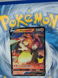 Pokemon Celebrations Lance’s Charizard V Full Art Promo SWSH133 - Image 3