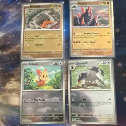 Pokemon TCG Set Of 4 Pokeball Reverse Holo White Flare Black Bolt Mint - Image 1