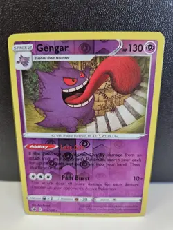 Pokemon TCG Gengar 057/198 SWSH - Chilling Reign Reverse Holo Rare - Image 1