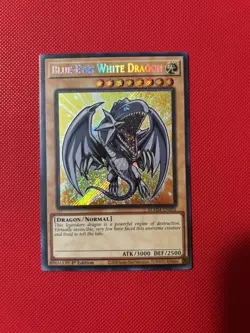 Yugioh! Blue-Eyes White Dragon BLMM-EN001 1st Edition Secret Rare NM - Image 1