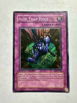 YuGiOh! Acid Trap Hole - SOI-ENSE1 - Limited Edition - Secret Rare - Near Mint - Image 1