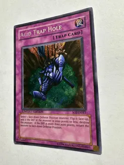 YuGiOh! Acid Trap Hole - SOI-ENSE1 - Limited Edition - Secret Rare - Near Mint - Image 3
