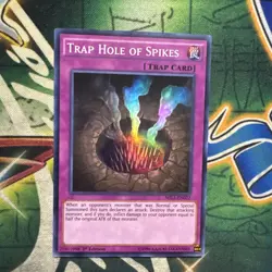 Yugioh! Trap Hole of Spikes MIL1-EN022 Super Rare 1st Edition NM - Image 1