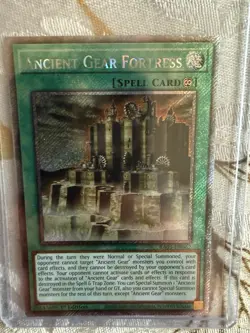 Yugioh Ancient Gear Fortress RA03-EN062 Platinum Secret Rare 1st Ed NM - Image 1
