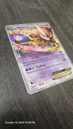 Mewtwo EX 54/113 2014 World Championship Ultra Rare Pokemon Card DMG - Image 3