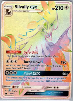 Silvally GX (Secret) 119/111 SM - Crimson Invasion - Pokemon Card - NM - Image 1
