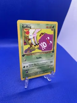 Pokemon Card 1st edition Koffing 58/82 Non Holo Team Rocket WOTC NM - Image 2