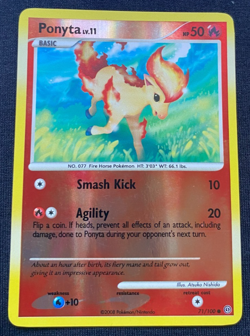 Pokemon Card Ponyta 71/100 Reverse Holo Diamond & Pearl Stormfront LP - Image 1