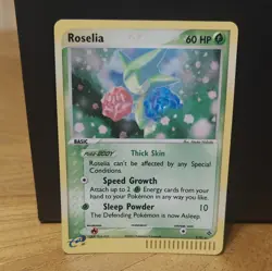 Pokemon TCG Roselia 9/97 Dragon Holo Rare 60HP Basic Card 2003 English - Image 1