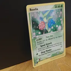 Pokemon TCG Roselia 9/97 Dragon Holo Rare 60HP Basic Card 2003 English - Image 2