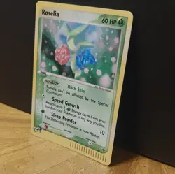 Pokemon TCG Roselia 9/97 Dragon Holo Rare 60HP Basic Card 2003 English - Image 3