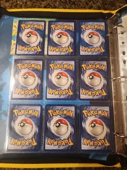 Pokemon Collection Binder Vintage Lot of Cards Holos Rares WoTC Shadowless Etc - Image 2
