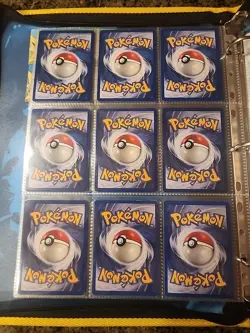 Pokemon Collection Binder Vintage Lot of Cards Holos Rares WoTC Shadowless Etc - Image 5