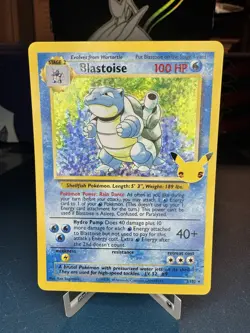 Pokemon TCG Blastoise 2/102 Celebrations Classic Collection Holo Rare Card - Image 1